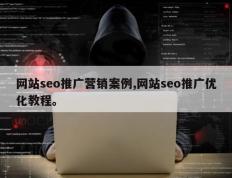 网站seo推广营销案例,网站seo推广优化教程。